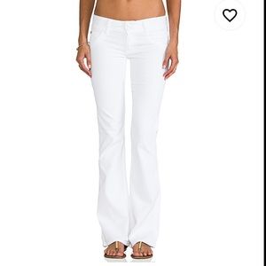 REVOLVE HUDSON Signature Boot Cut White Jean 30